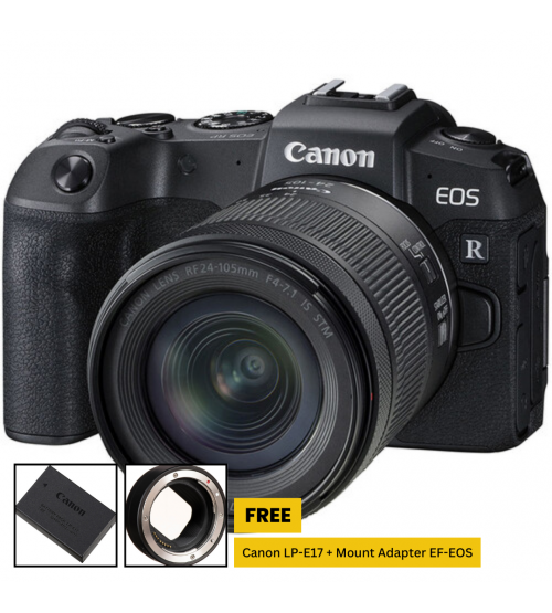 Canon EOS RP Kit RF 24-105mm f/4-7.1 IS STM Lens (Promo Cashback Rp 1.500.000)